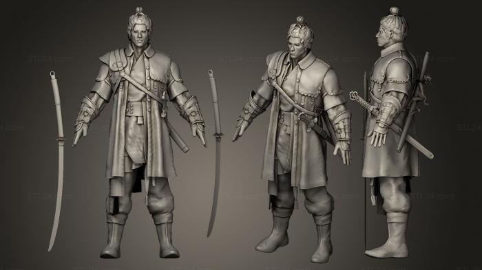 Figurines heroes, monsters and demons (Joseon Commander, STKM_0247) 3D models for cnc